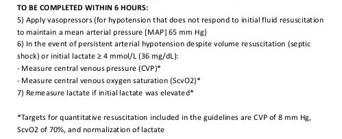 Surviving Sepsis Bundle - 6 Hours