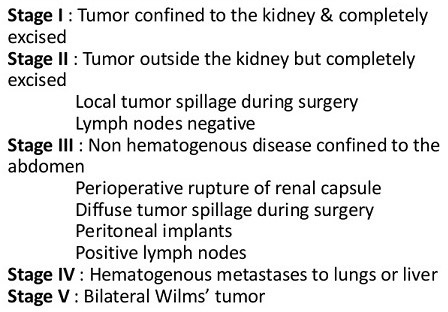 Wilms Tumor Staging